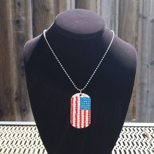 Dogtag Flag necklaces